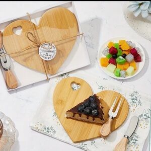 Bamboo Cheese Board with Utensils